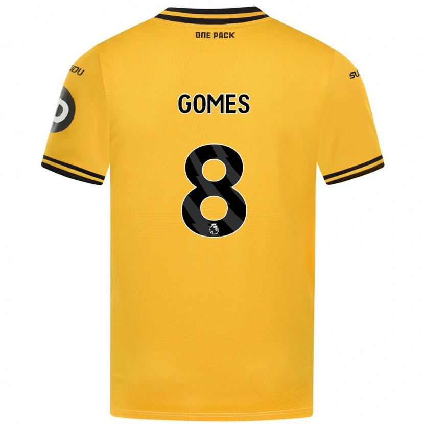Danxen Hombre Camiseta João Gomes #8 Amarillo 1ª Equipación 2024/25 La Camisa