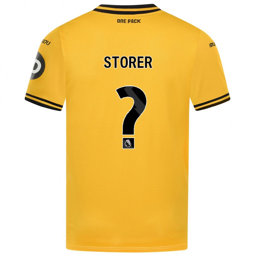 Danxen Hombre Camiseta James Storer #0 Amarillo 1ª Equipación 2024/25 La Camisa
