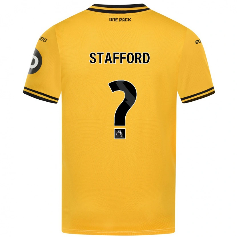 Danxen Hombre Camiseta Ollie Stafford #0 Amarillo 1ª Equipación 2024/25 La Camisa