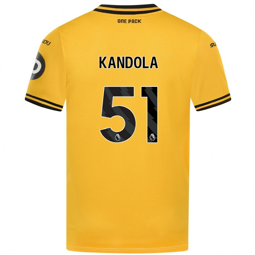 Danxen Hombre Camiseta Kam Kandola #51 Amarillo 1ª Equipación 2024/25 La Camisa