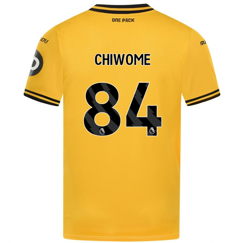 Danxen Hombre Camiseta Leon Chiwome #84 Amarillo 1ª Equipación 2024/25 La Camisa