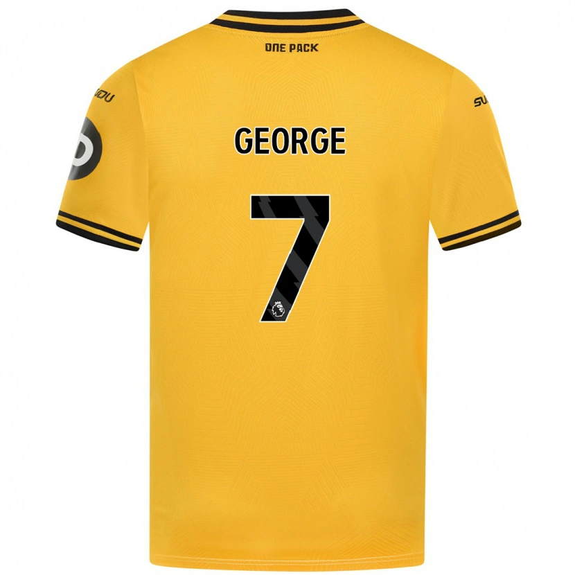 Danxen Hombre Camiseta Tammi George #7 Amarillo 1ª Equipación 2024/25 La Camisa