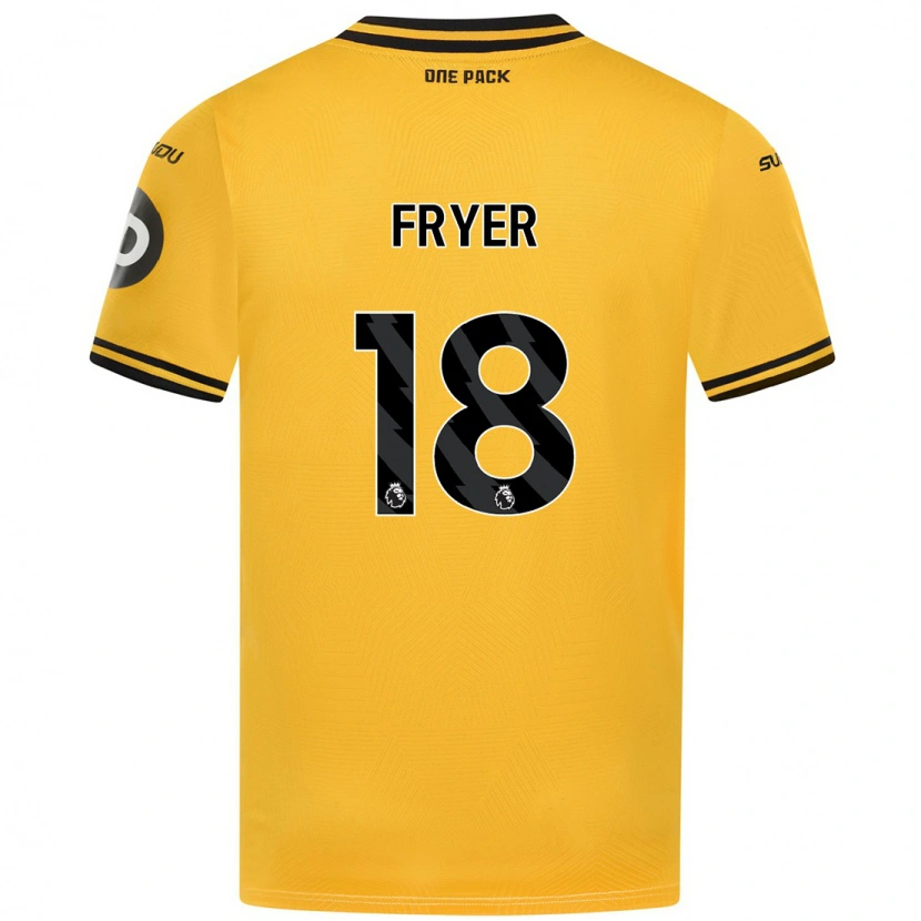 Danxen Hombre Camiseta Hannah Fryer #18 Amarillo 1ª Equipación 2024/25 La Camisa