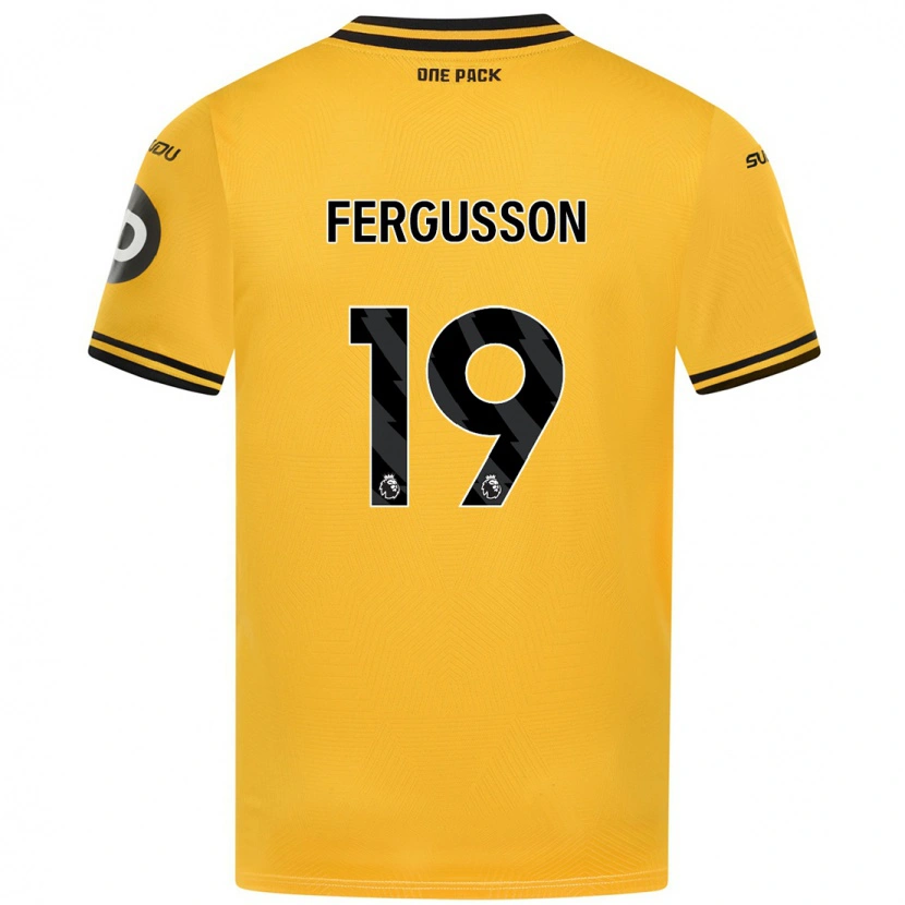 Danxen Hombre Camiseta Liv Fergusson #19 Amarillo 1ª Equipación 2024/25 La Camisa