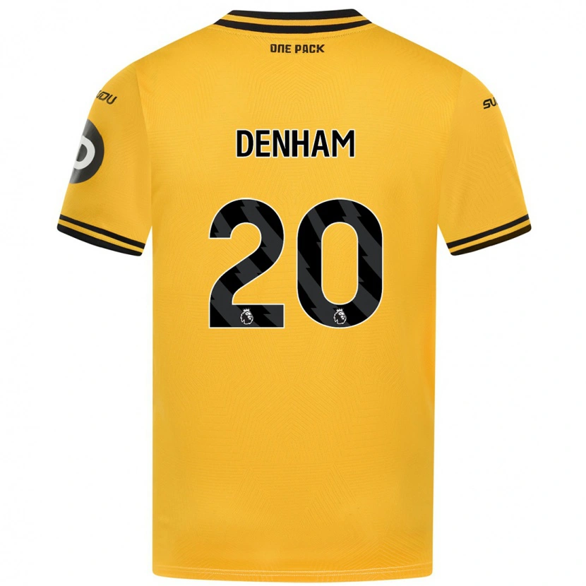Danxen Hombre Camiseta Ania Denham #20 Amarillo 1ª Equipación 2024/25 La Camisa