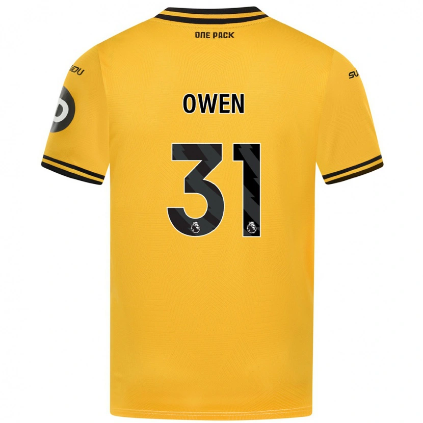 Danxen Hombre Camiseta Skye Owen #31 Amarillo 1ª Equipación 2024/25 La Camisa