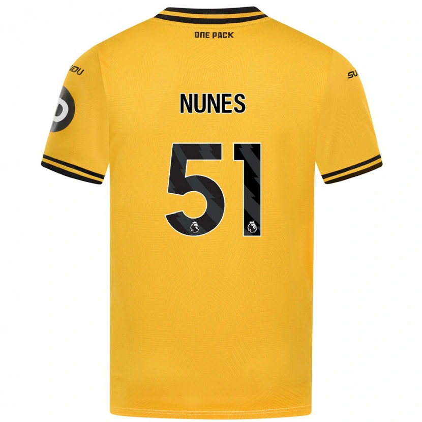 Danxen Hombre Camiseta Grazi Nunes #51 Amarillo 1ª Equipación 2024/25 La Camisa