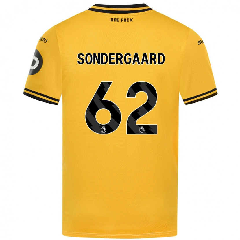 Danxen Hombre Camiseta Andreas Sondergaard #62 Amarillo 1ª Equipación 2024/25 La Camisa