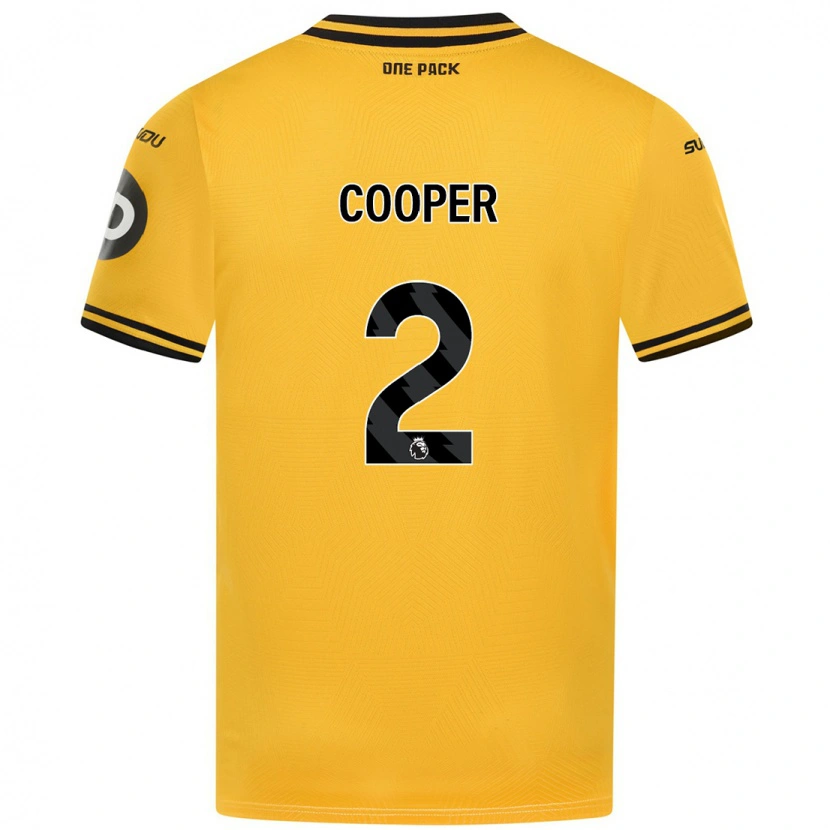 Danxen Hombre Camiseta Laura Cooper #2 Amarillo 1ª Equipación 2024/25 La Camisa