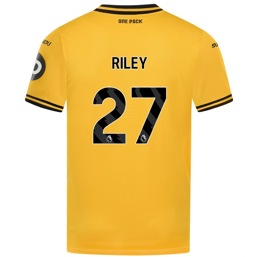 Danxen Hombre Camiseta Lauren Riley #27 Amarillo 1ª Equipación 2024/25 La Camisa
