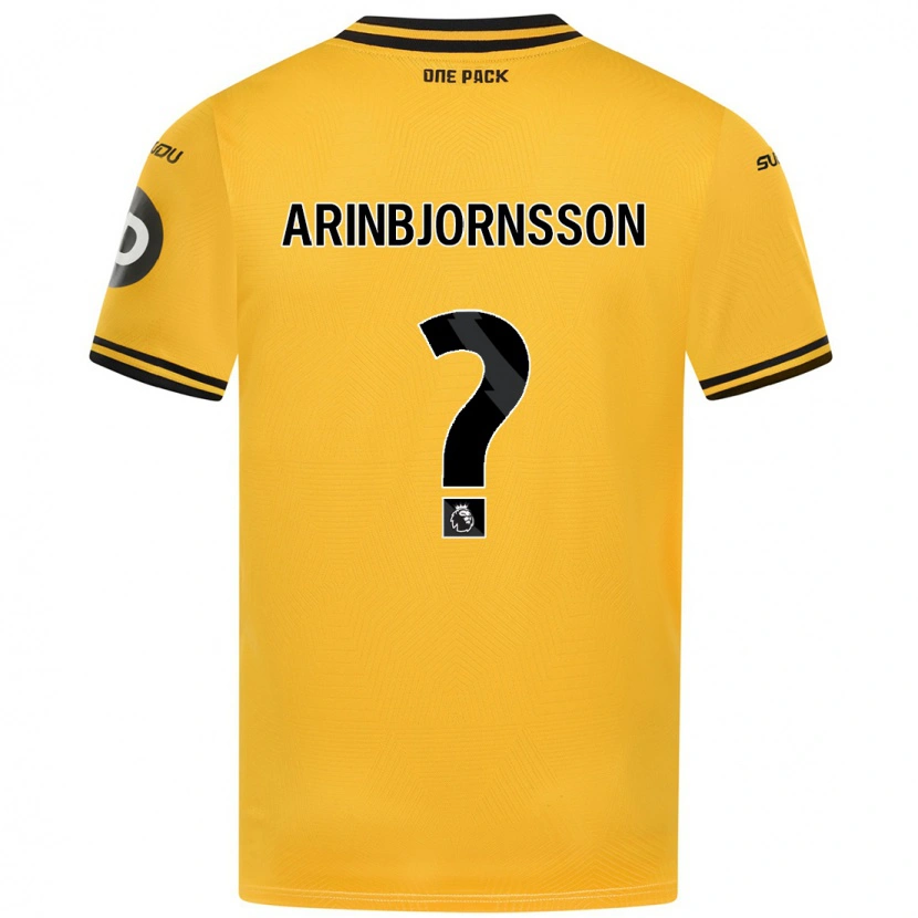 Danxen Hombre Camiseta Palmi Arinbjornsson #0 Amarillo 1ª Equipación 2024/25 La Camisa