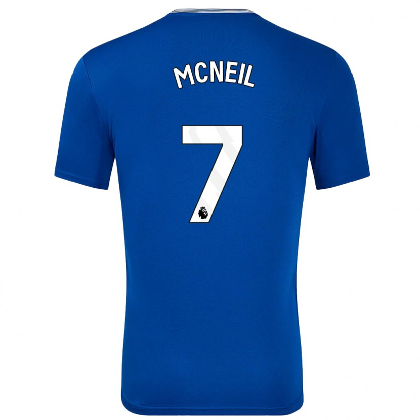 Danxen Hombre Camiseta Dwight Mcneil #7 Azul Con 1ª Equipación 2024/25 La Camisa