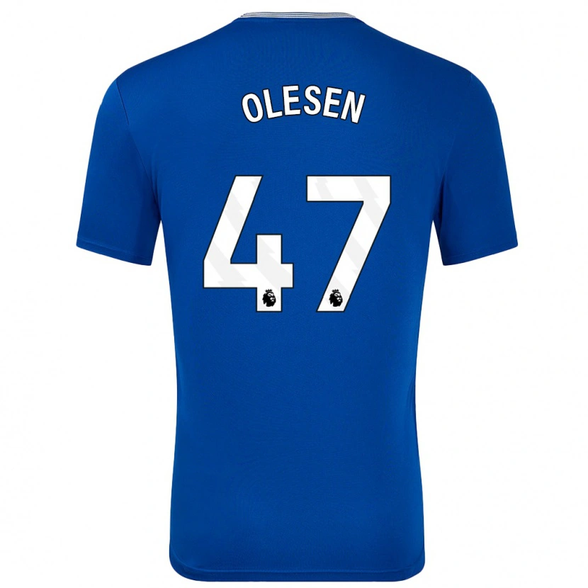 Danxen Hombre Camiseta Karoline Olesen #47 Azul Con 1ª Equipación 2024/25 La Camisa