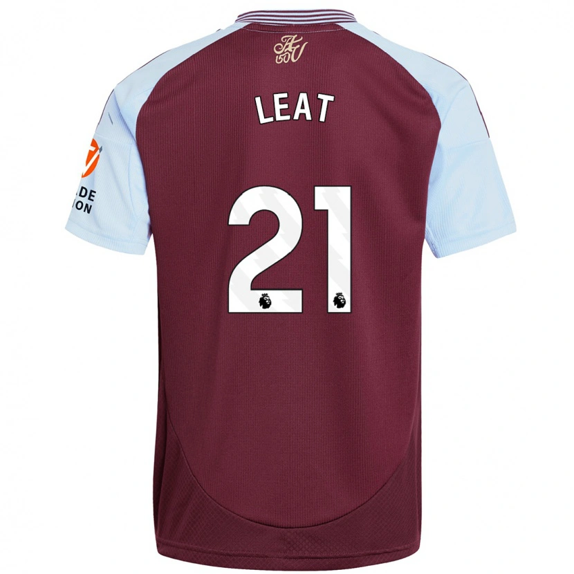 Danxen Hombre Camiseta Anna Leat #21 Borgoña Azul Cielo 1ª Equipación 2024/25 La Camisa