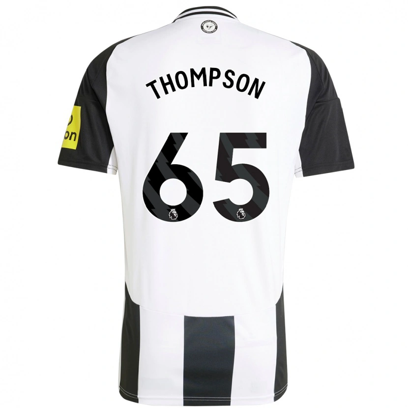 Danxen Hombre Camiseta Ciaran Thompson #65 Blanco Negro 1ª Equipación 2024/25 La Camisa