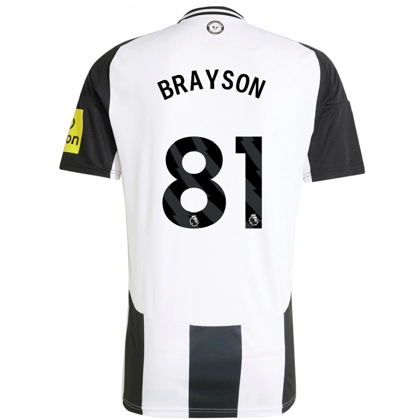 Danxen Hombre Camiseta Joe Brayson #81 Blanco Negro 1ª Equipación 2024/25 La Camisa