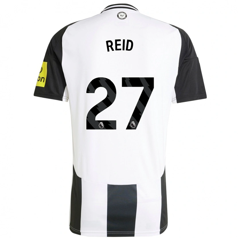 Danxen Hombre Camiseta Hannah Reid #27 Blanco Negro 1ª Equipación 2024/25 La Camisa