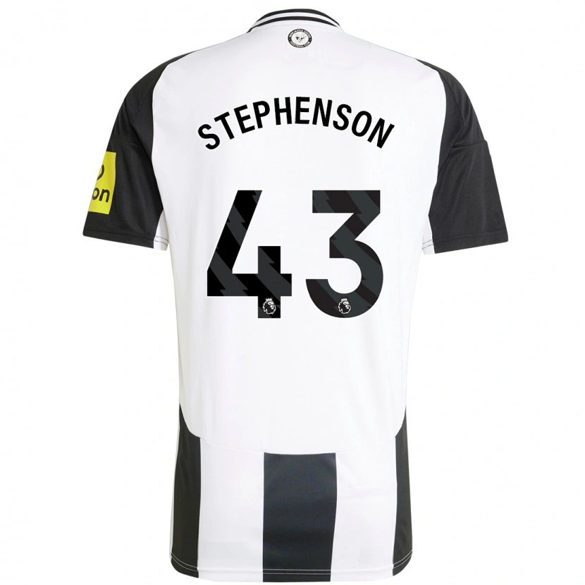 Danxen Hombre Camiseta Dylan Stephenson #43 Blanco Negro 1ª Equipación 2024/25 La Camisa
