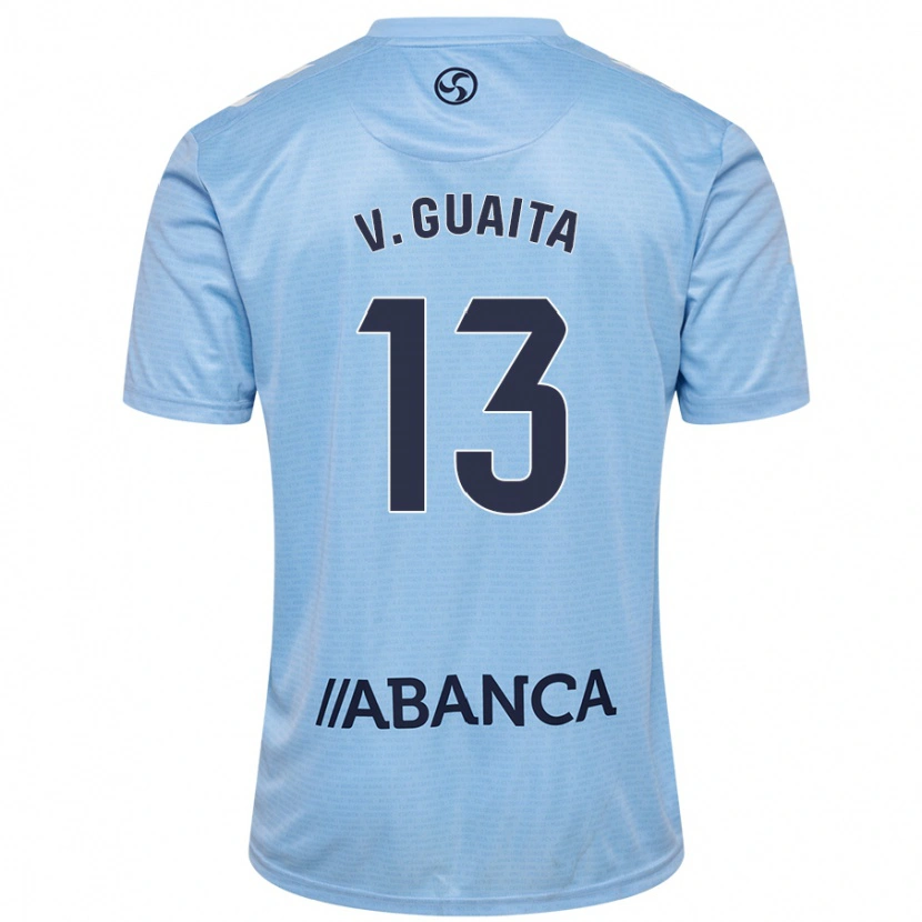 Danxen Hombre Camiseta Vicente Guaita #13 Azul Cielo 1ª Equipación 2024/25 La Camisa