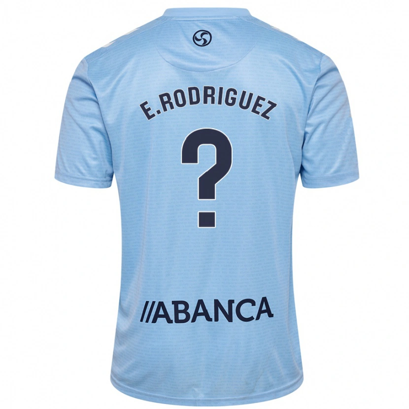 Danxen Hombre Camiseta Emi Rodríguez #0 Azul Cielo 1ª Equipación 2024/25 La Camisa