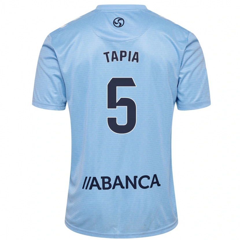 Danxen Hombre Camiseta Renato Tapia #5 Azul Cielo 1ª Equipación 2024/25 La Camisa