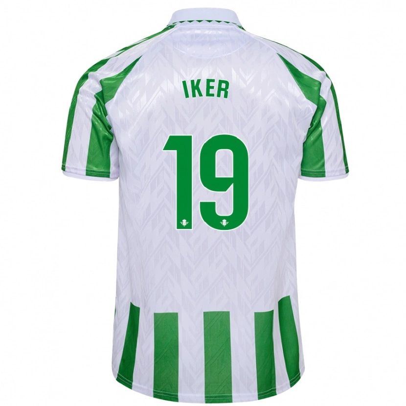 Danxen Hombre Camiseta Iker Losada #19 Verde Rayas Blancas 1ª Equipación 2024/25 La Camisa