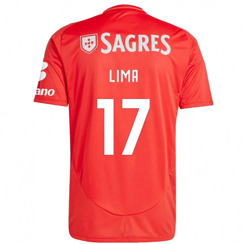 Danxen Hombre Camiseta Ivan Lima #17 Rojo Blanco 1ª Equipación 2024/25 La Camisa