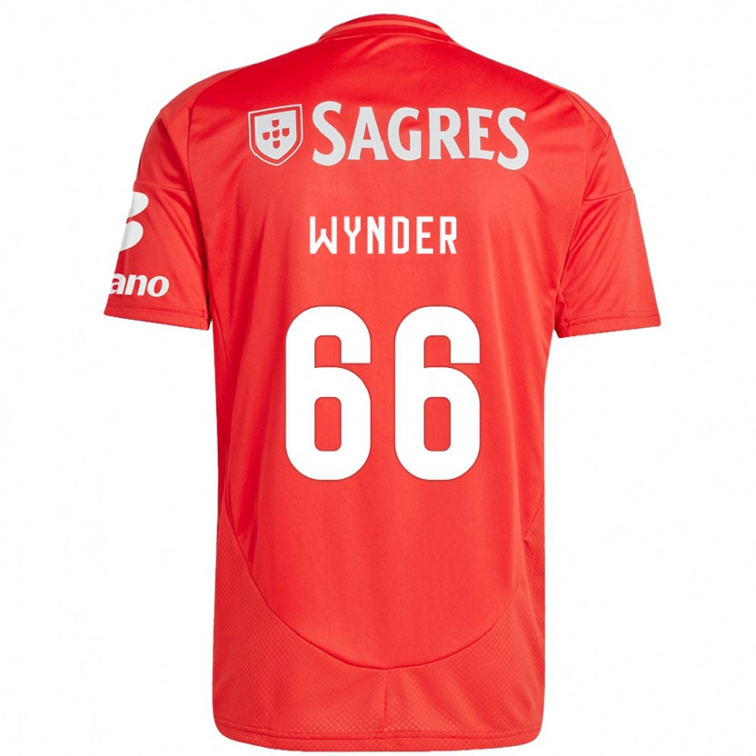 Danxen Hombre Camiseta Joshua Wynder #66 Rojo Blanco 1ª Equipación 2024/25 La Camisa