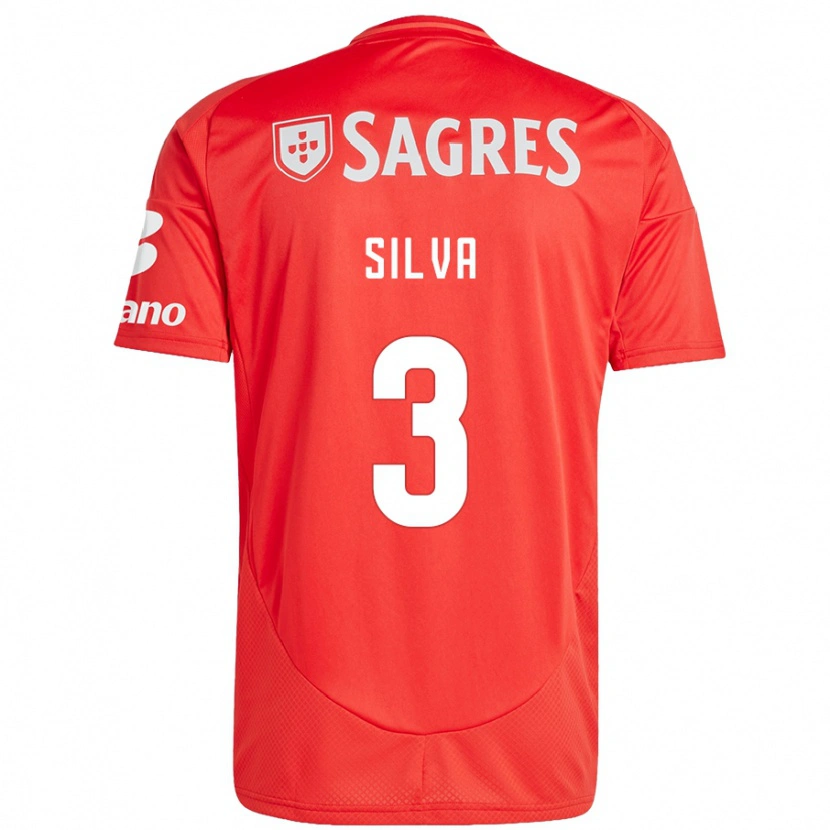 Danxen Hombre Camiseta Joana Silva #3 Rojo Blanco 1ª Equipación 2024/25 La Camisa