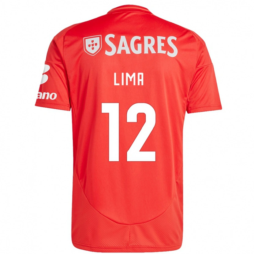Danxen Hombre Camiseta Thaís Lima #12 Rojo Blanco 1ª Equipación 2024/25 La Camisa