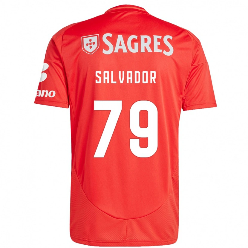 Danxen Hombre Camiseta Marta Salvador #79 Rojo Blanco 1ª Equipación 2024/25 La Camisa
