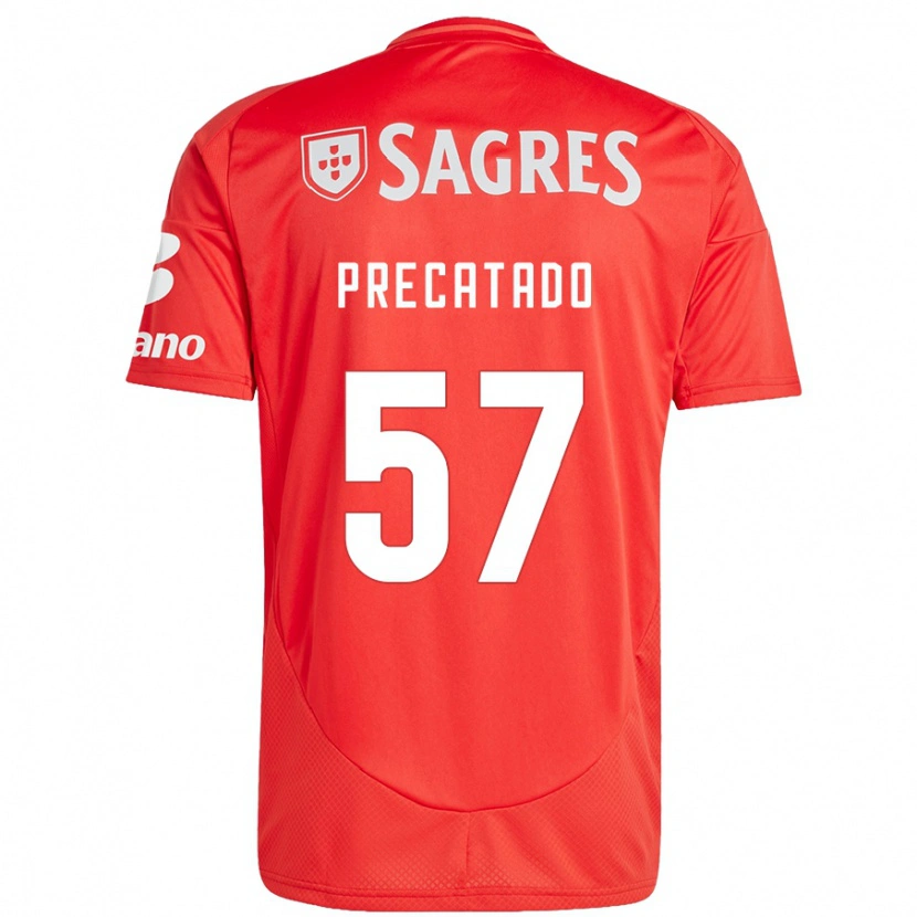 Danxen Hombre Camiseta Precatado #57 Rojo Blanco 1ª Equipación 2024/25 La Camisa