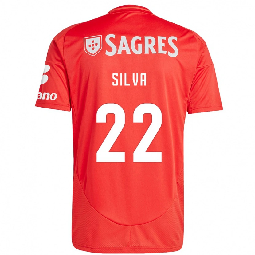 Danxen Hombre Camiseta Amelia Silva #22 Rojo Blanco 1ª Equipación 2024/25 La Camisa