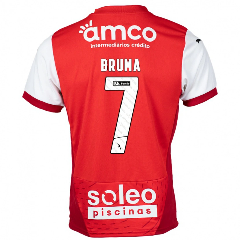 Danxen Hombre Camiseta Bruma #7 Rojo Blanco 1ª Equipación 2024/25 La Camisa