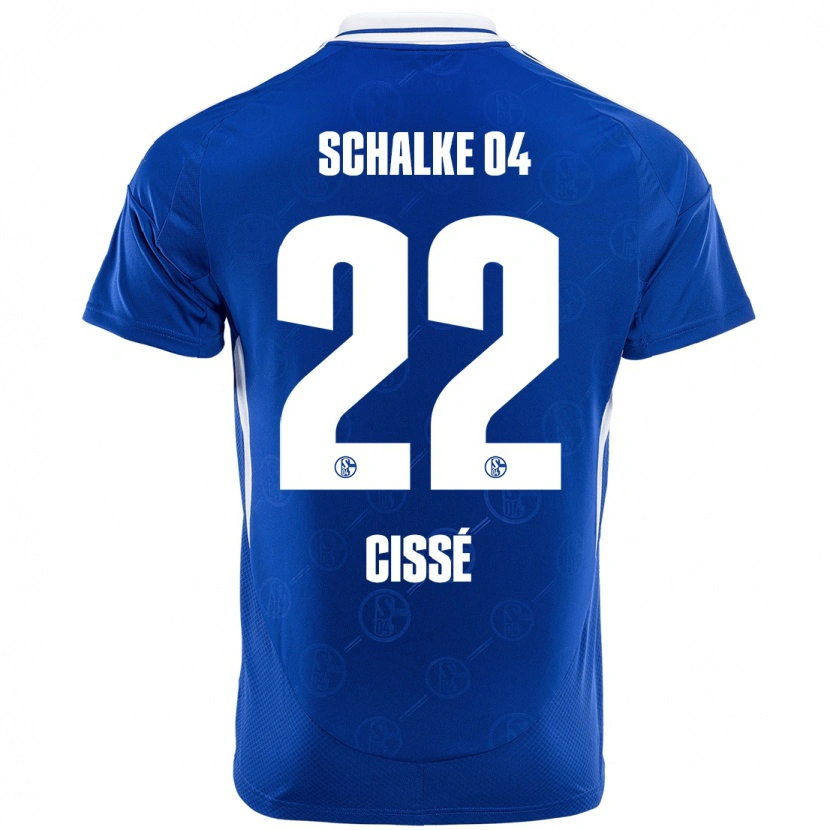 Danxen Hombre Camiseta Ibrahima Cissé #22 Azul Real 1ª Equipación 2024/25 La Camisa