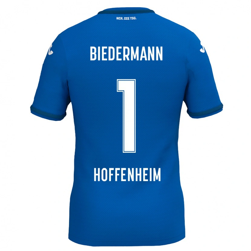 Danxen Hombre Camiseta Nico Biedermann #1 Azul Real 1ª Equipación 2024/25 La Camisa