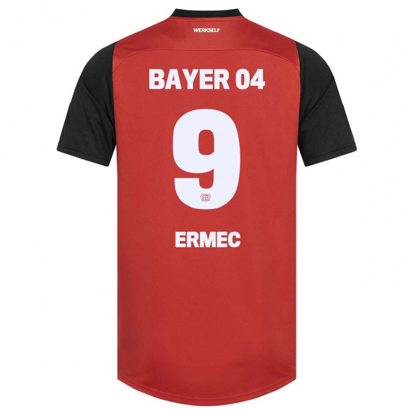 Danxen Hombre Camiseta Berkan Ermec #9 Rojo Negro 1ª Equipación 2024/25 La Camisa
