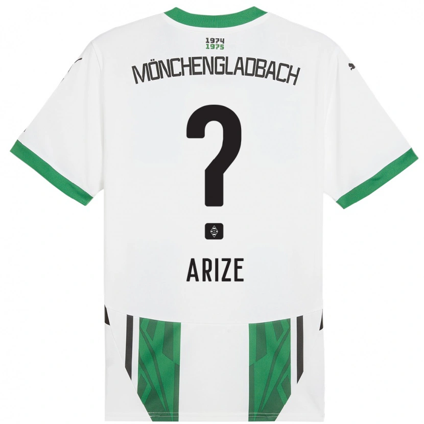 Danxen Hombre Camiseta David Arize #0 Blanco Verde 1ª Equipación 2024/25 La Camisa