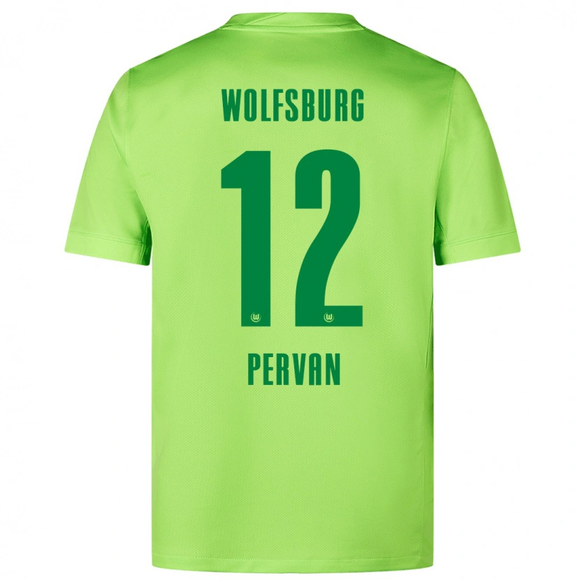 Danxen Hombre Camiseta Pavao Pervan #12 Verde Fluorescente 1ª Equipación 2024/25 La Camisa