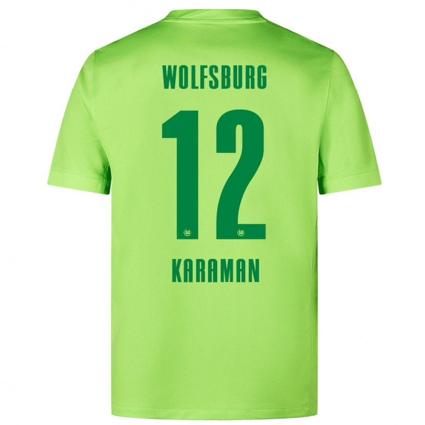 Danxen Hombre Camiseta Tarik Karaman #12 Verde Fluorescente 1ª Equipación 2024/25 La Camisa