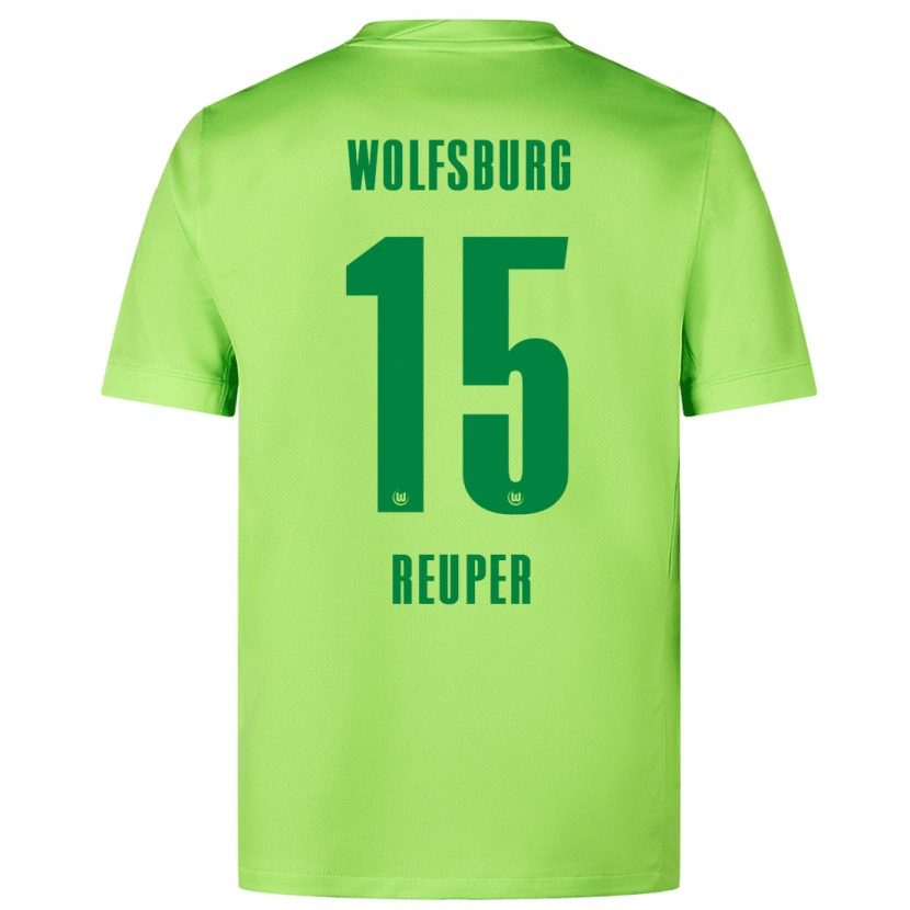 Danxen Hombre Camiseta Tim Reuper #15 Verde Fluorescente 1ª Equipación 2024/25 La Camisa