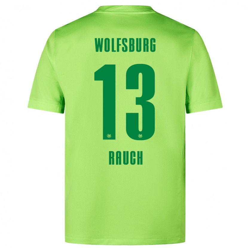 Danxen Hombre Camiseta Felicitas Rauch #13 Verde Fluorescente 1ª Equipación 2024/25 La Camisa