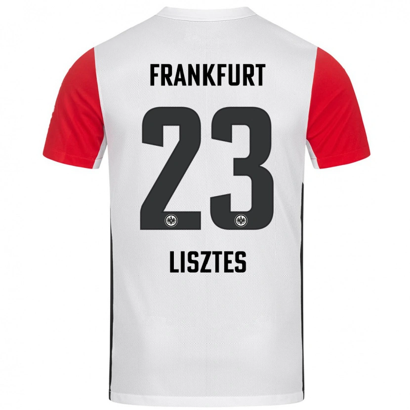Danxen Hombre Camiseta Krisztián Lisztes #23 Blanco Rojo 1ª Equipación 2024/25 La Camisa