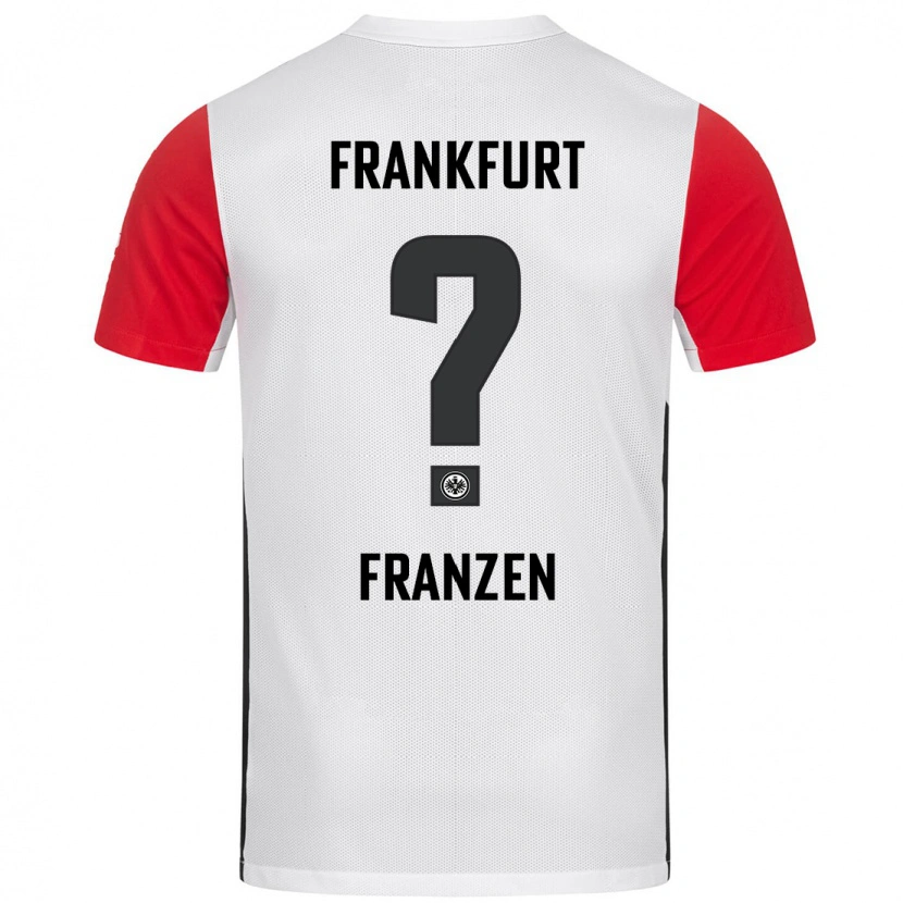 Danxen Hombre Camiseta Marlon Franzen #0 Blanco Rojo 1ª Equipación 2024/25 La Camisa
