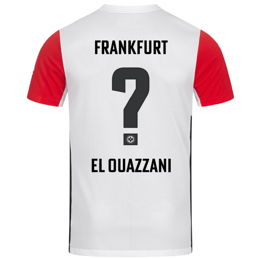 Danxen Hombre Camiseta Nadir El Ouazzani #0 Blanco Rojo 1ª Equipación 2024/25 La Camisa