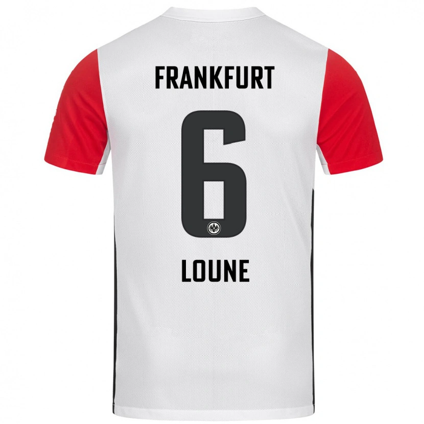 Danxen Hombre Camiseta Adam Loune #6 Blanco Rojo 1ª Equipación 2024/25 La Camisa