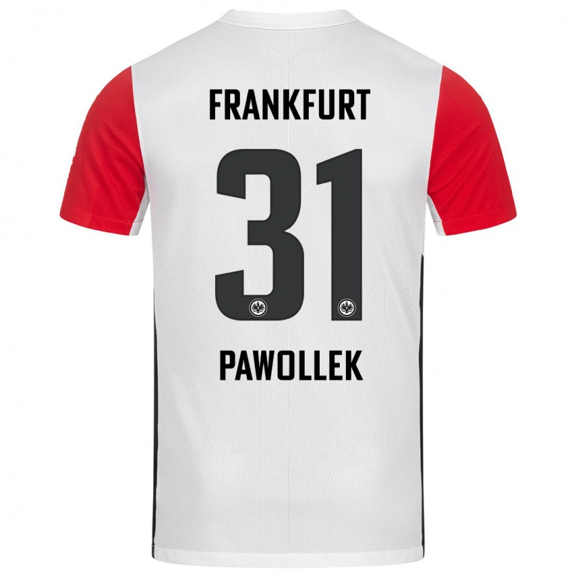 Danxen Hombre Camiseta Tanja Pawollek #31 Blanco Rojo 1ª Equipación 2024/25 La Camisa