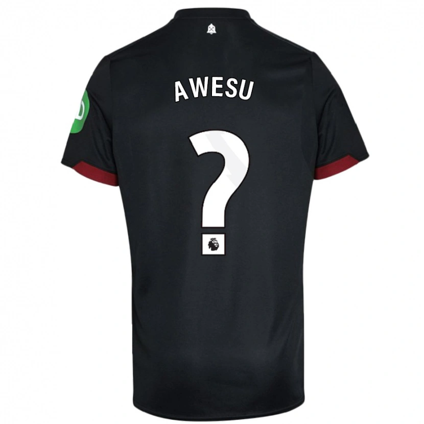 Danxen Hombre Camiseta Lanre Awesu #0 Negro Blanco 2ª Equipación 2024/25 La Camisa
