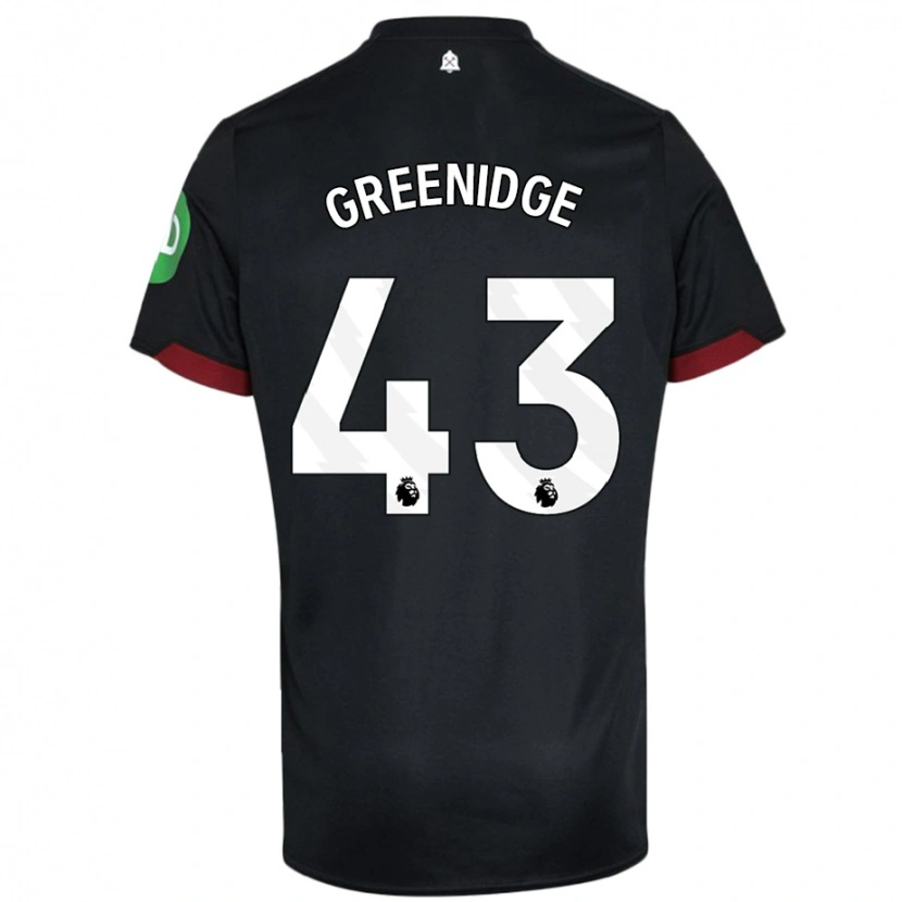 Danxen Hombre Camiseta Will Greenidge #43 Negro Blanco 2ª Equipación 2024/25 La Camisa