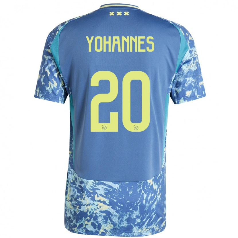 Danxen Hombre Camiseta Lily Yohannes #20 Gris Azul Amarillo 2ª Equipación 2024/25 La Camisa